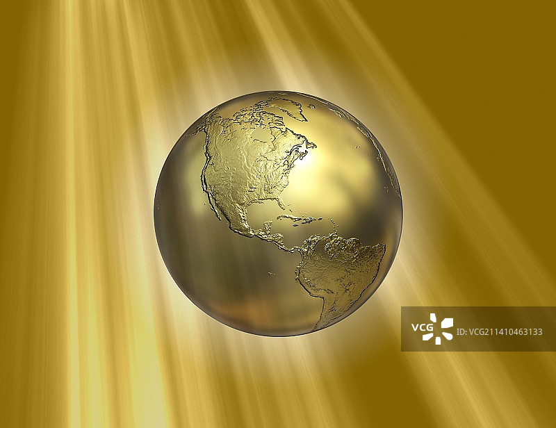 金色地球艺术作品图片素材