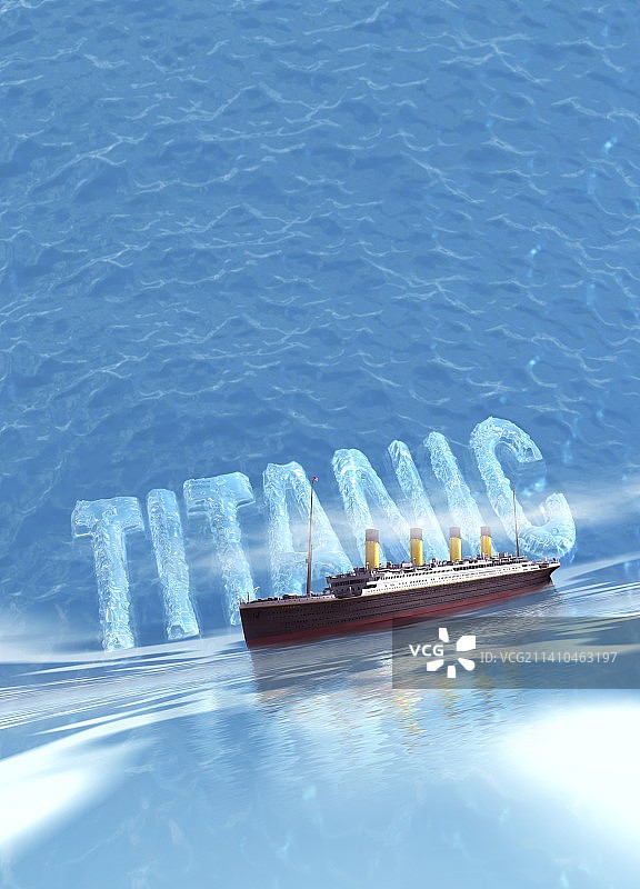 泰坦尼克号概念艺术图片素材