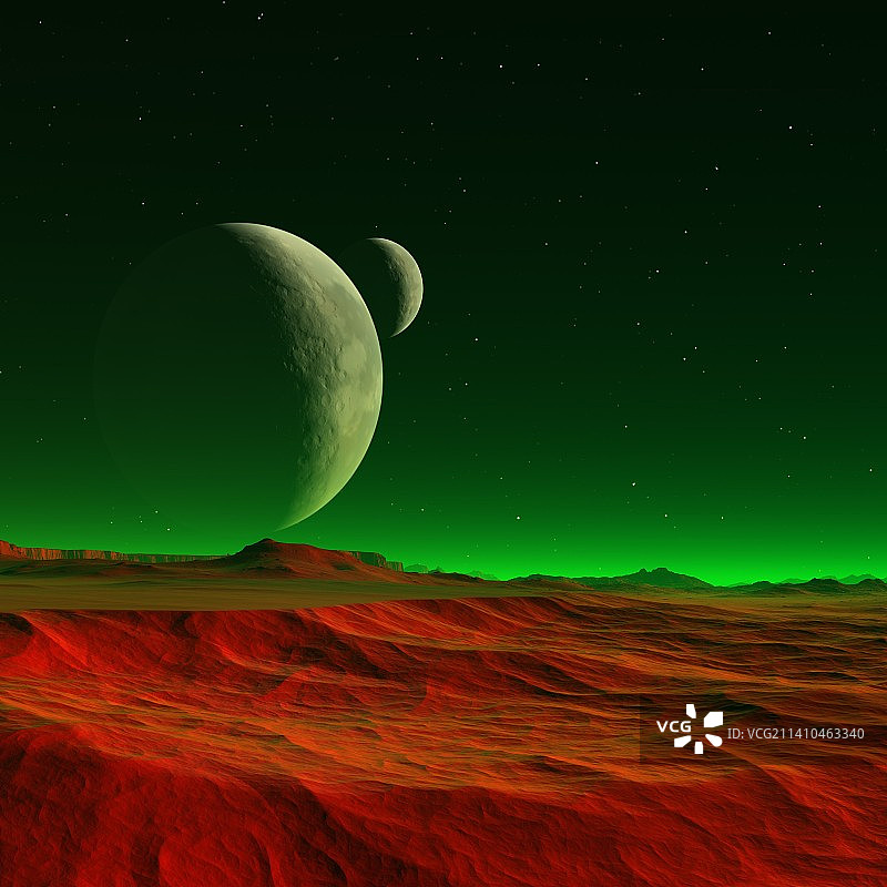 外星行星艺术作品图片素材