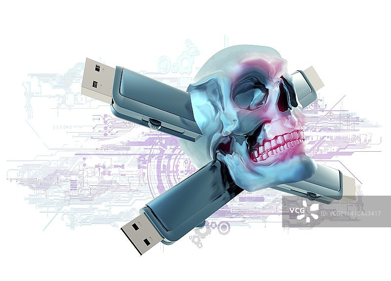 计算机病毒概念图图片素材