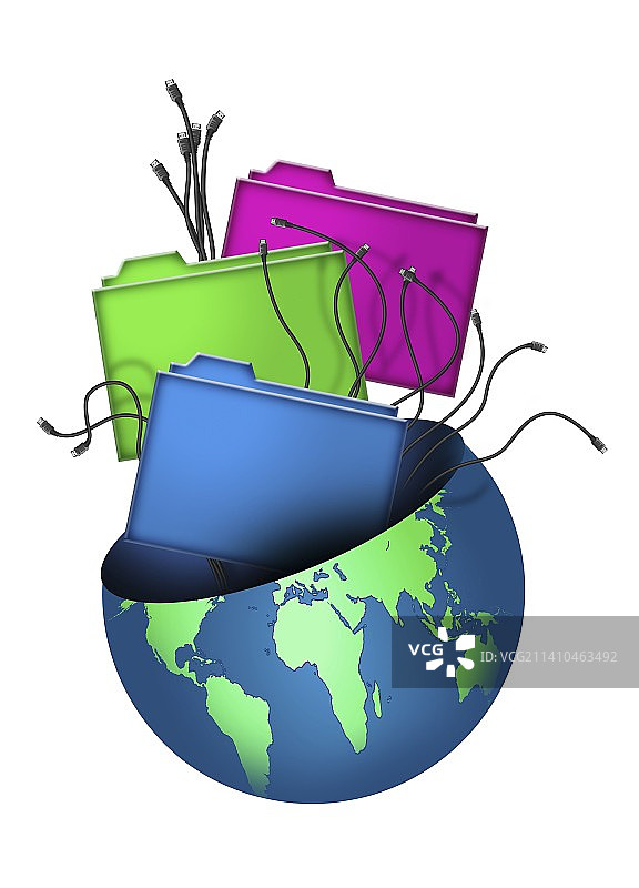 数字地球概念艺术作品图片素材