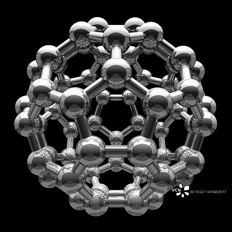 巴基球分子艺术图图片素材