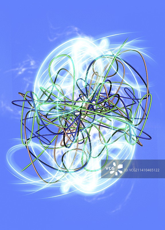 弦理论概念艺术作品图片素材