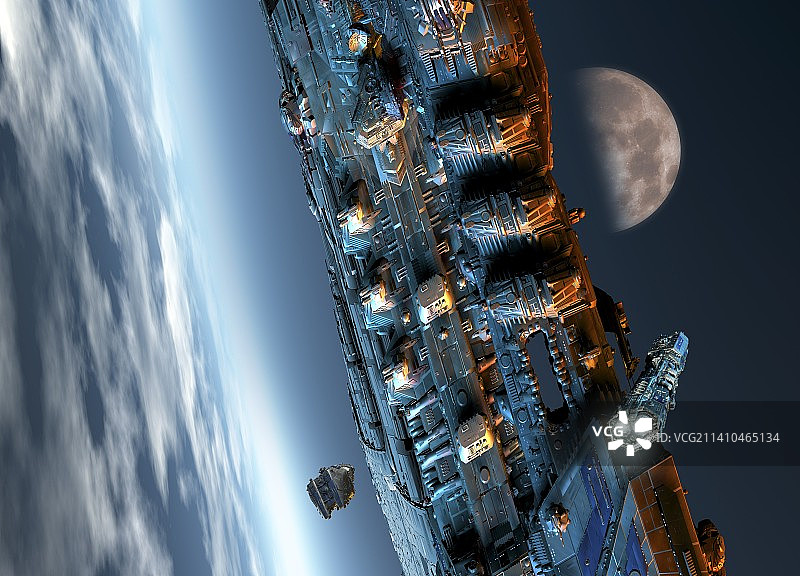 空间站艺术作品图片素材