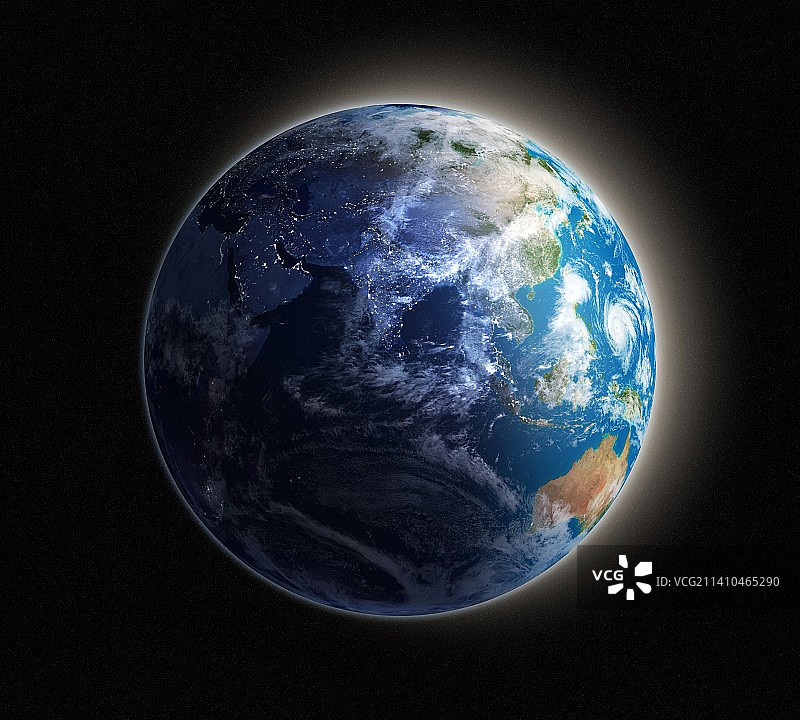 亚洲昼夜艺术图图片素材