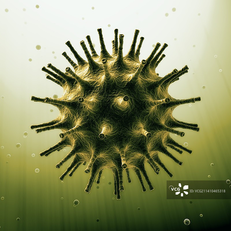 病毒颗粒艺术作品图片素材