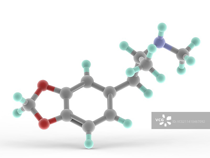 MDMA药物分子图片素材