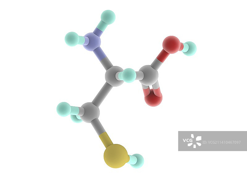 半胱氨酸分子图片素材