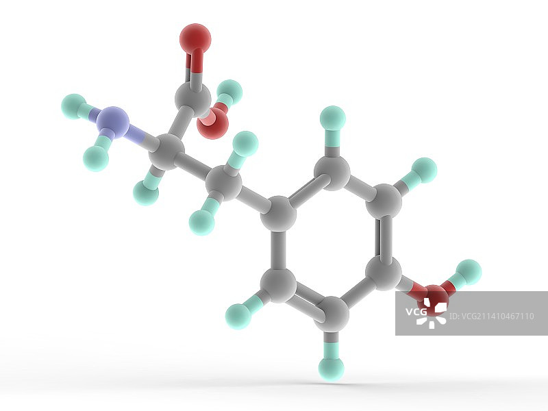 酪氨酸分子图片素材