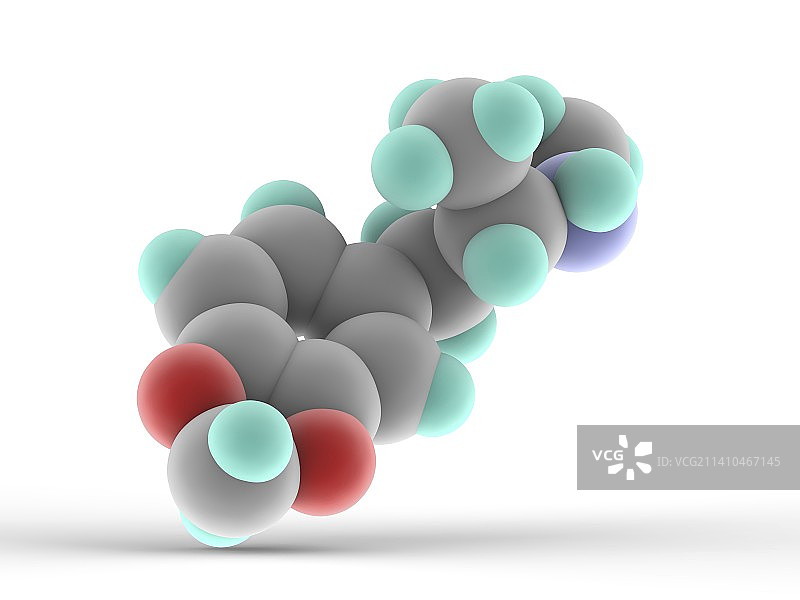 MDMA药物分子图片素材