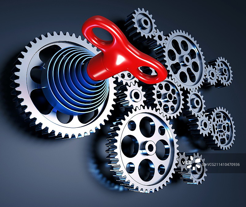 发条机械，艺术作品图片素材