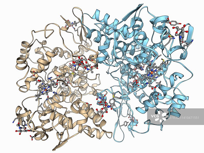 阿司匹林药物靶标分子图片素材