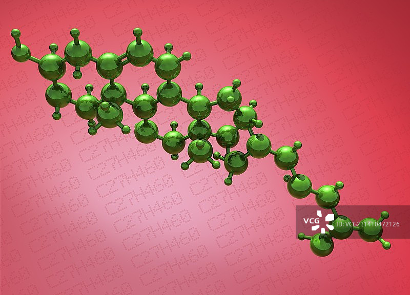 胆固醇分子图片素材