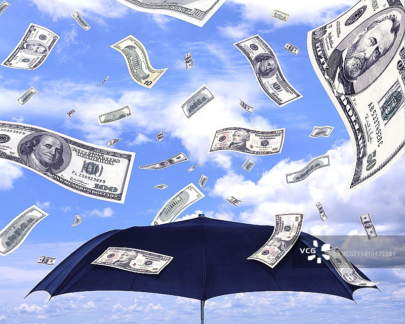 金钱雨艺术作品图片素材