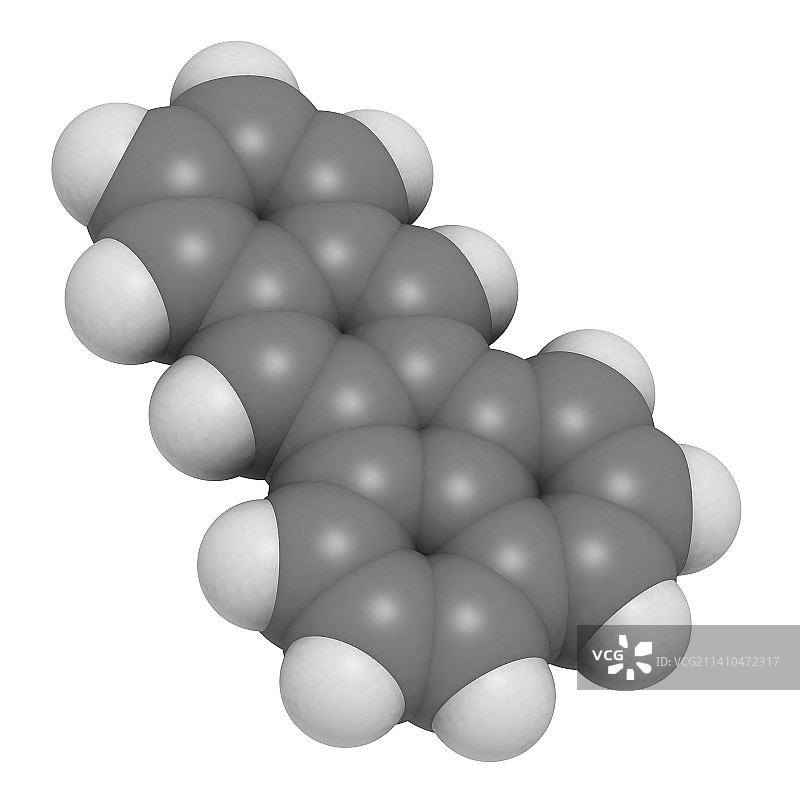 苯并荧蒽分子模型图片素材