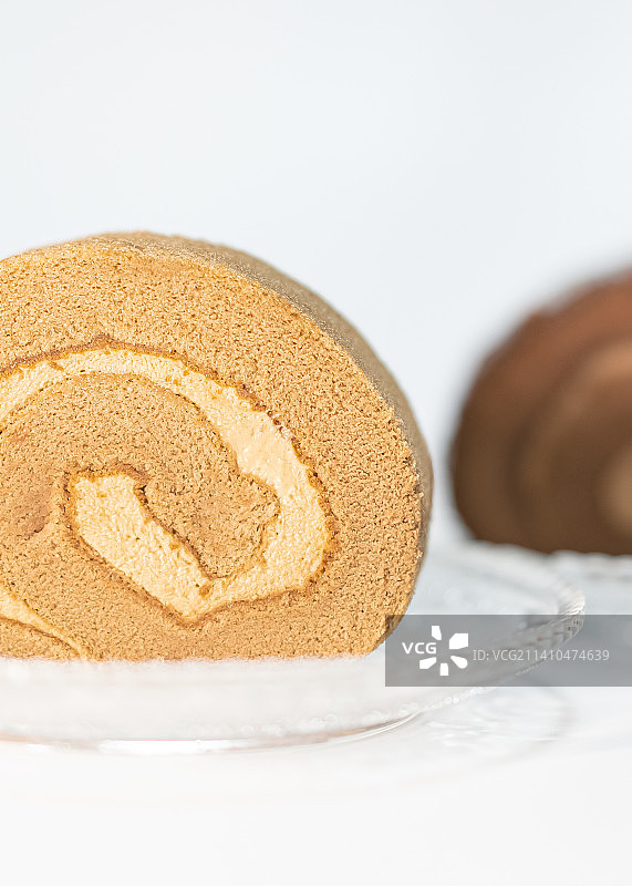 山姆瑞士卷巧克力咖啡海绵蛋糕瑞士卷图片素材