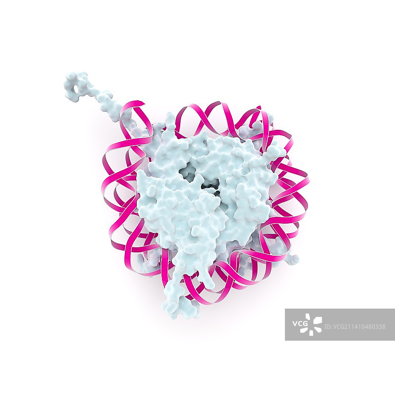 DNA核小体，艺术作品图片素材