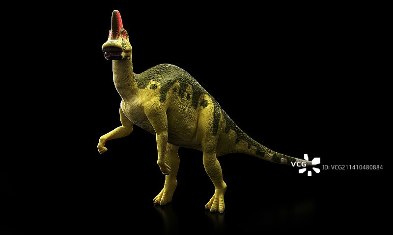 鸭嘴龙恐龙艺术作品图片素材