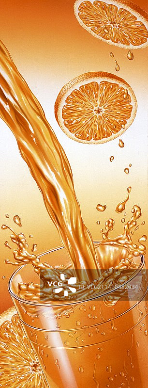 橙汁艺术品图片素材
