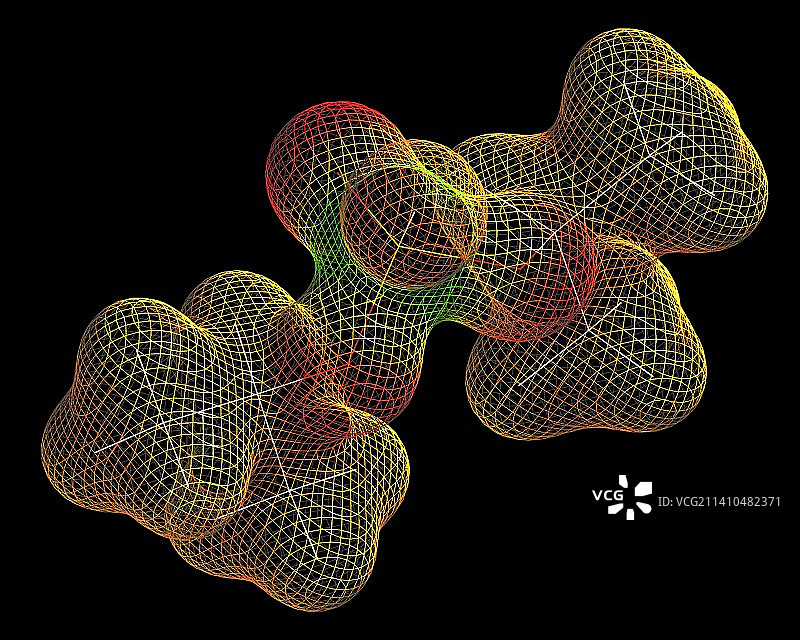 沙林神经毒气分子图片素材
