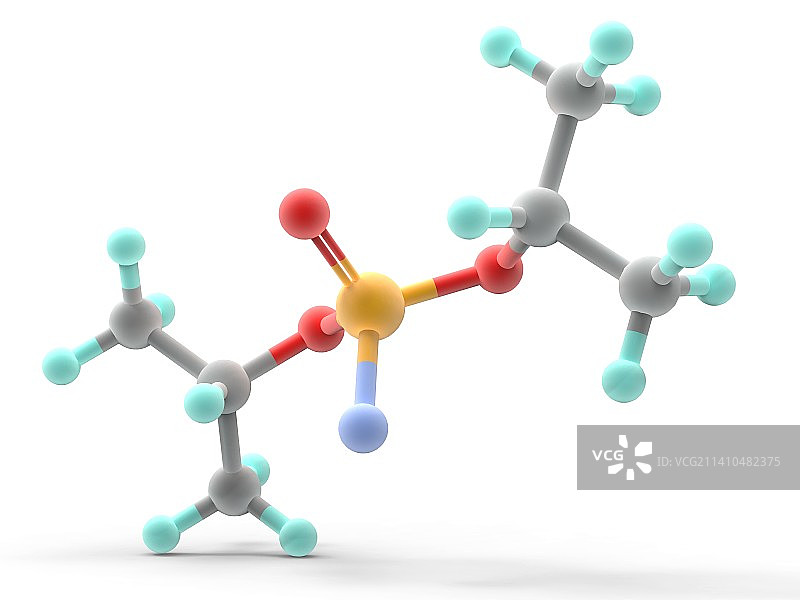 沙林神经毒气分子图片素材