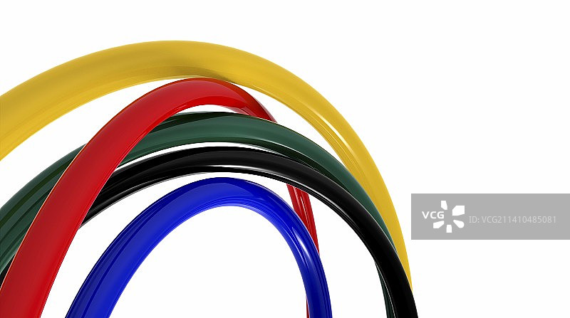彩色圆环艺术作品图片素材