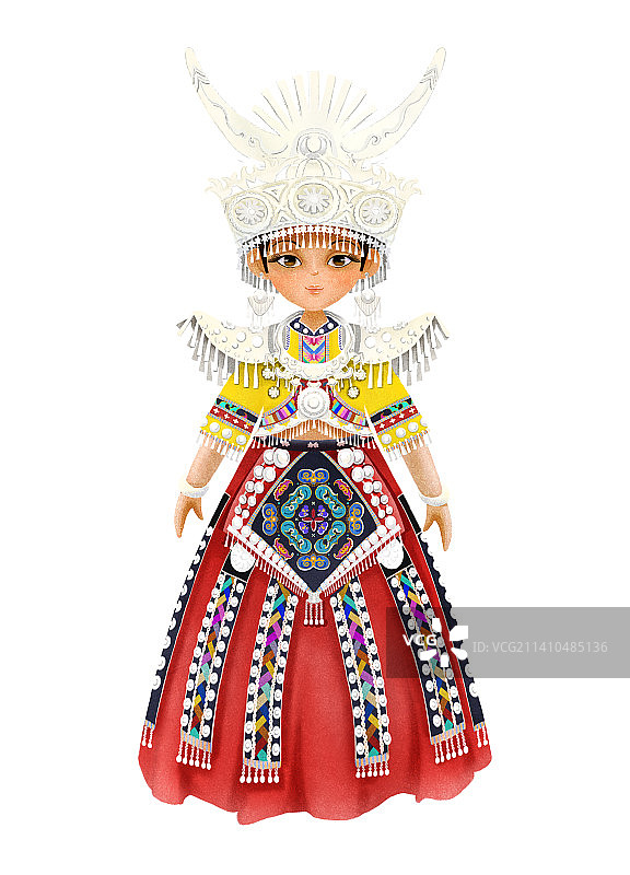 少数民族小姐姐图片素材