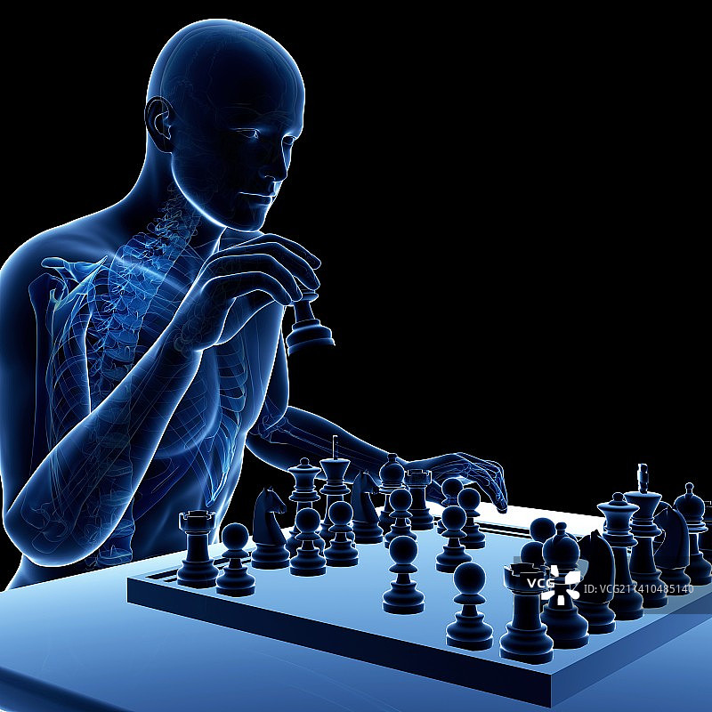 国际象棋棋手艺术作品图片素材