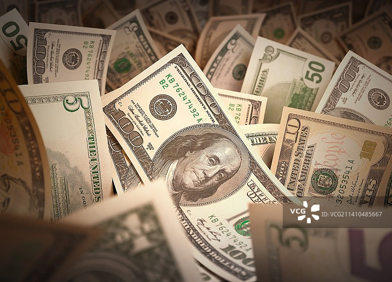 美元纸币艺术作品图片素材