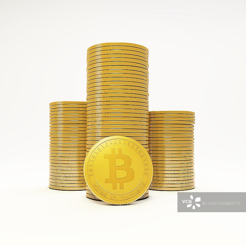 比特币概念艺术作品图片素材