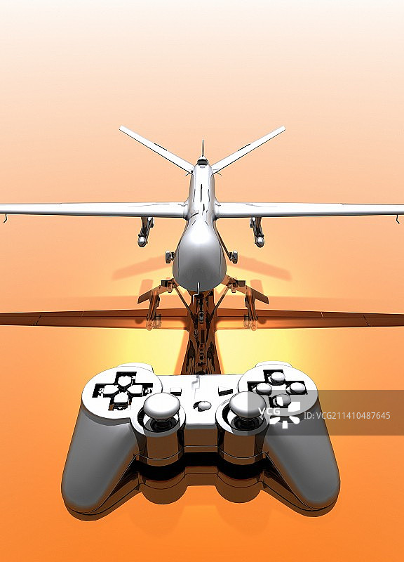 无人机冲突概念艺术作品图片素材