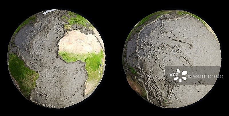没有海洋的地球艺术作品图片素材
