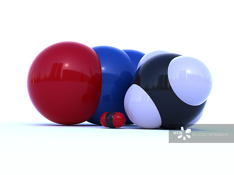 温室气体分子，艺术作品图片素材