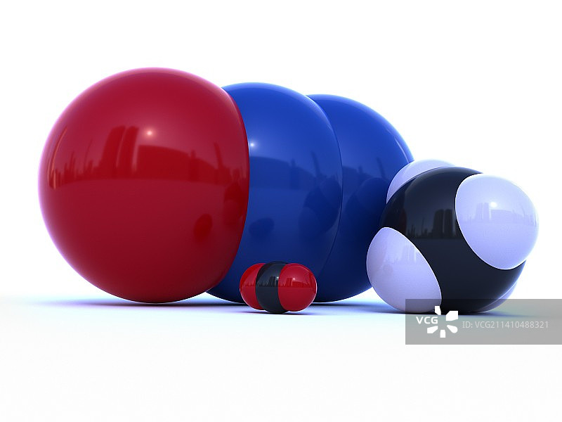 温室气体分子，艺术作品图片素材