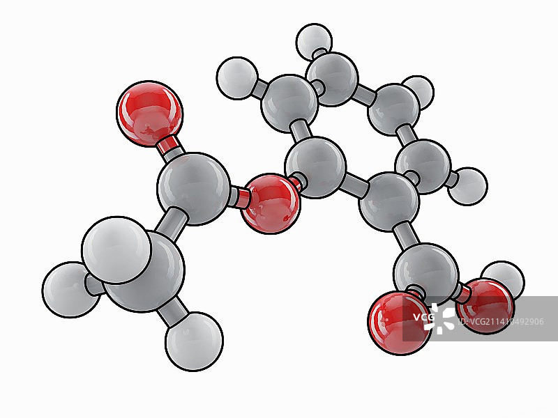 阿司匹林分子模型图片素材