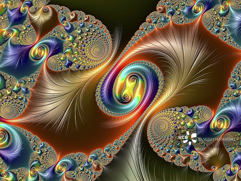 朱利亚集分形图案图片素材