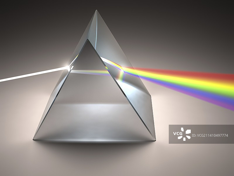棱镜和彩虹艺术作品图片素材