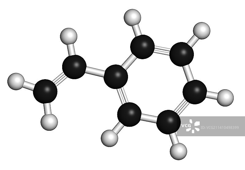 苯乙烯聚苯乙烯分子图片素材