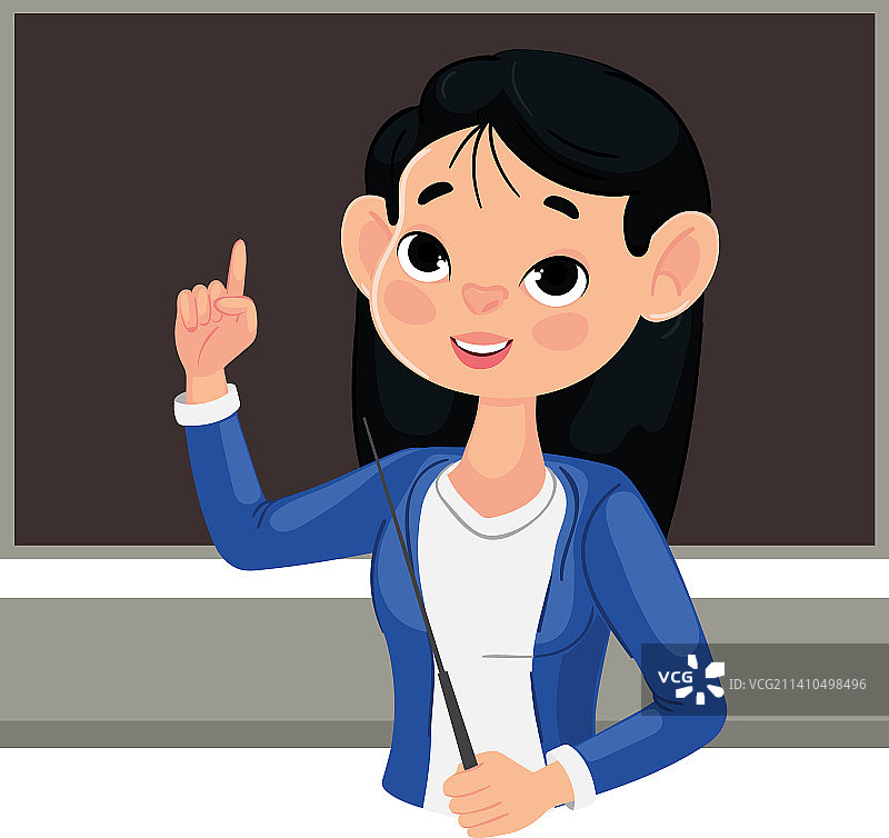 老师在黑板上课图片素材