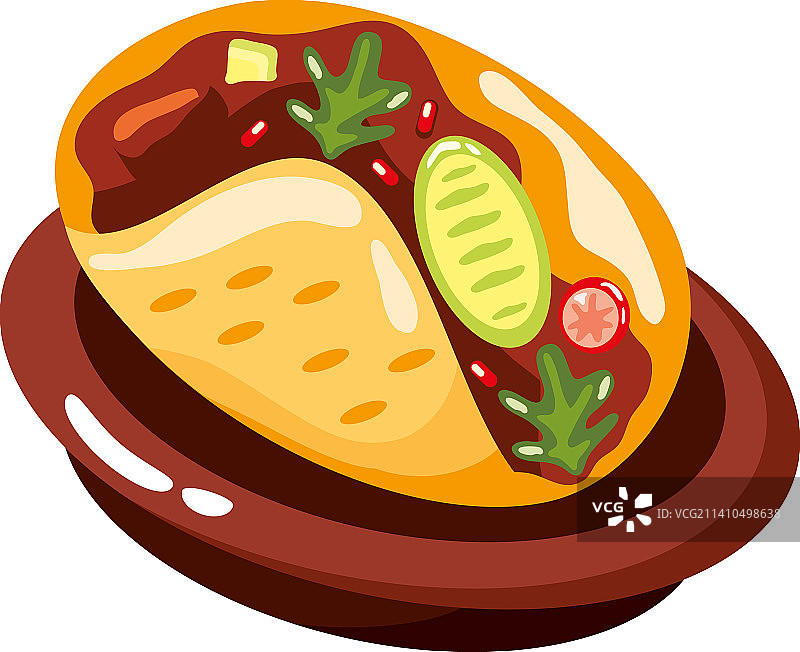 墨西哥卷饼墨西哥食物图标图片素材