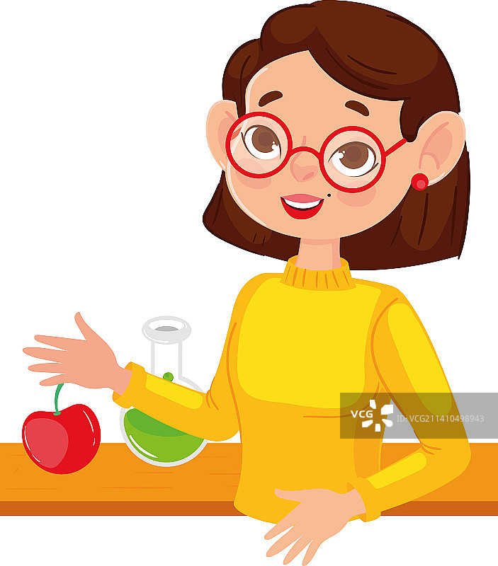 可爱的女教师图片素材