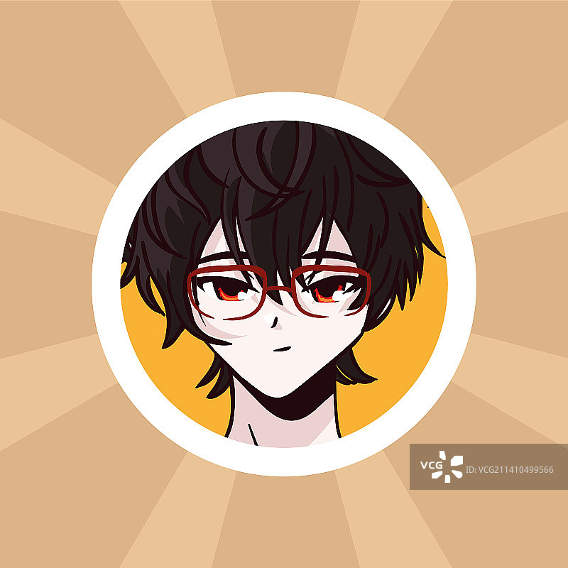 动漫美少年图片素材