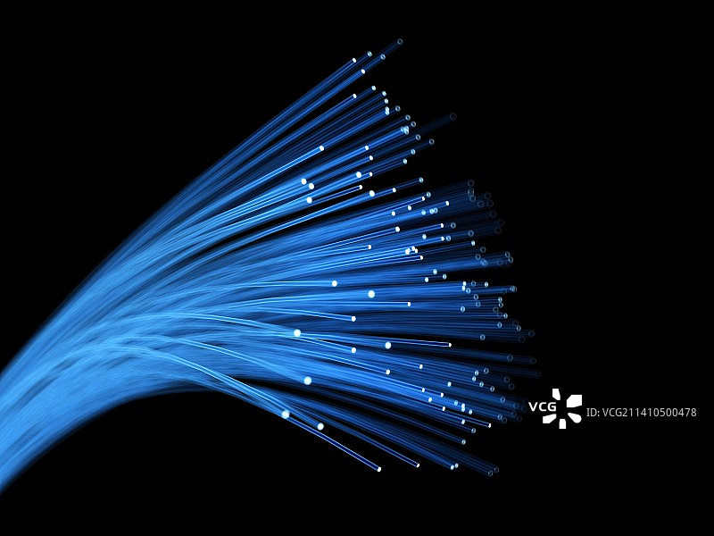 光纤示意图图片素材