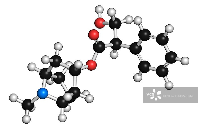 阿托品生物碱分子图片素材