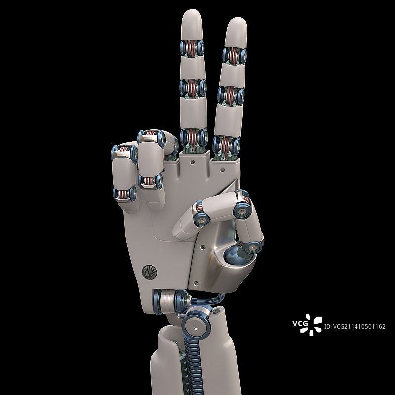 机器人手插画图片素材