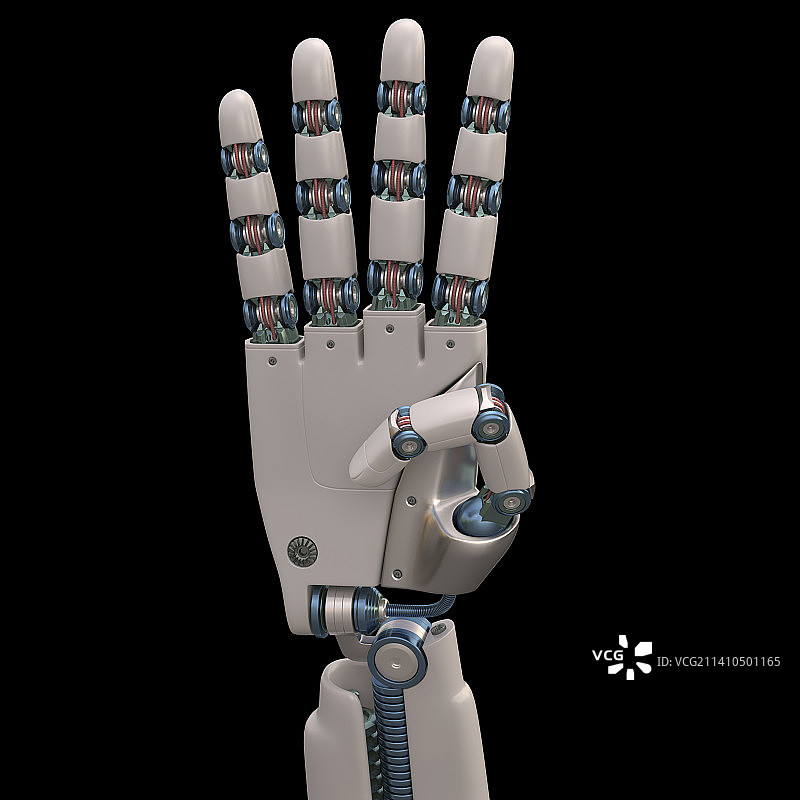 机器人手插画图片素材