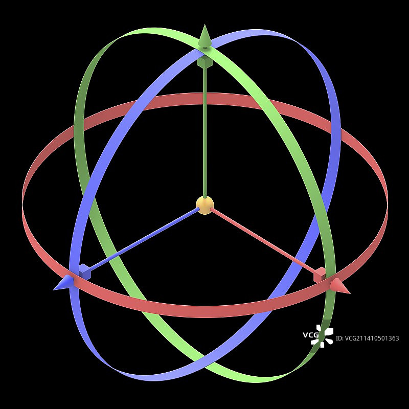 3D x、y和z轴模型，艺术作品图片素材