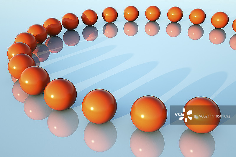 红色球体插画图片素材