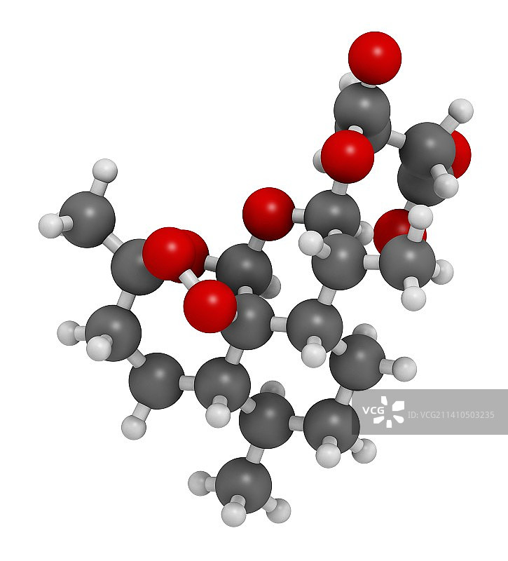 青蒿琥酯疟疾药物分子图片素材