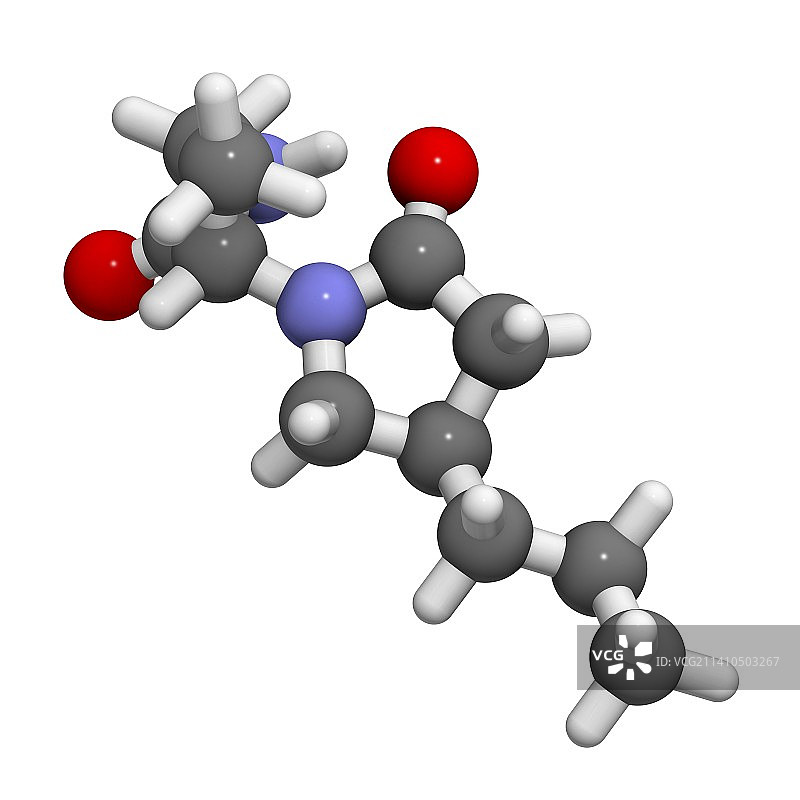 brivaracetam抗惊厥药物分子图片素材